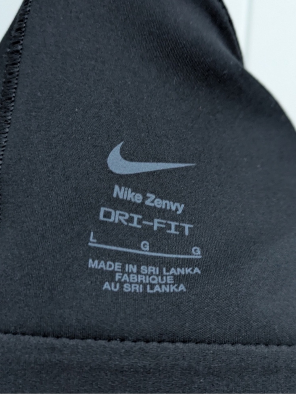 Nike Zenvy Black Asymmetrical Women's Light-Support Padded Sports Bra, NWT - Picture 6 of 8